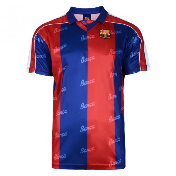 楽天市場】バルセロナ 1992 アウェイ 半袖 ユニフォーム 復刻