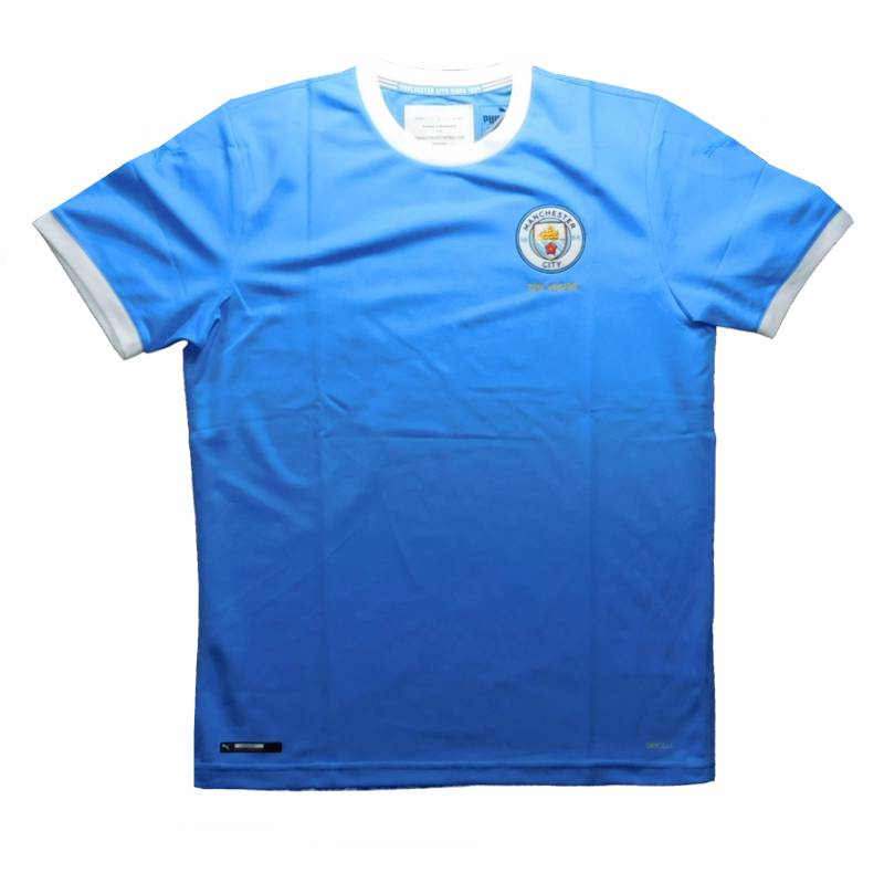 日本の職人技 マンチェスターシティ 125周年記念 半袖 ユニフォーム Puma 19シーズン 正規品 メール便可 メーカーコード 01 B 1 7 Spmau Ac In