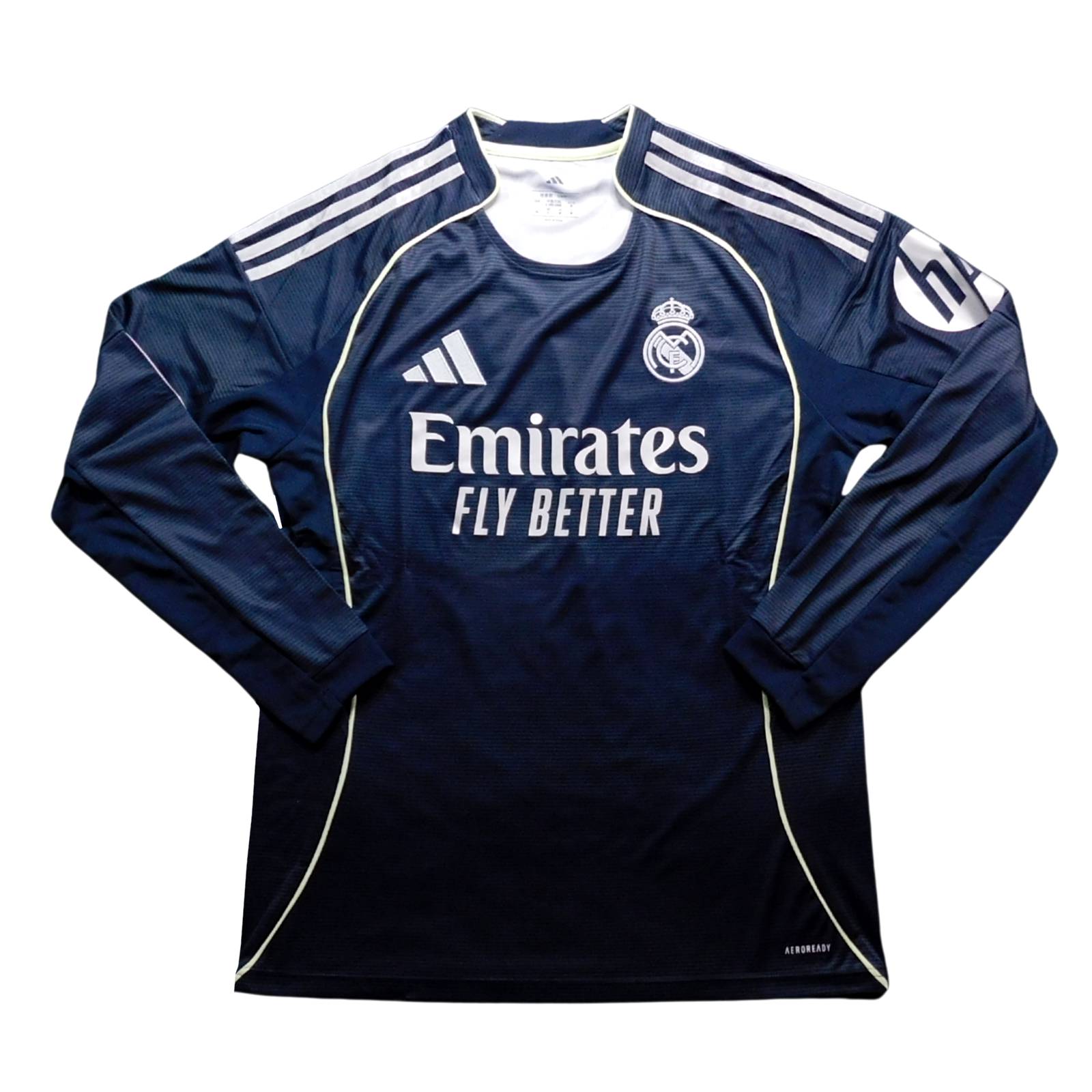 レアルマドリード 25 アウェイ 長袖 制服 ADIDAS 2025時期(定め事品/電子メイル便可/製造会社吊りひもJP3939)