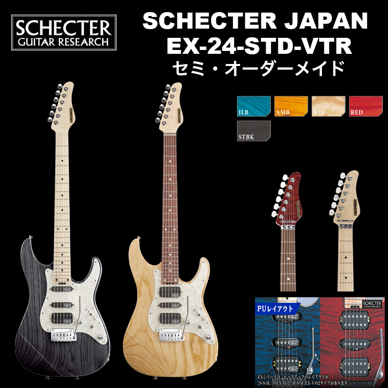 楽天市場】シェクター SCHECTER JAPAN / SCHECTER EX-24-CTM-FRT 