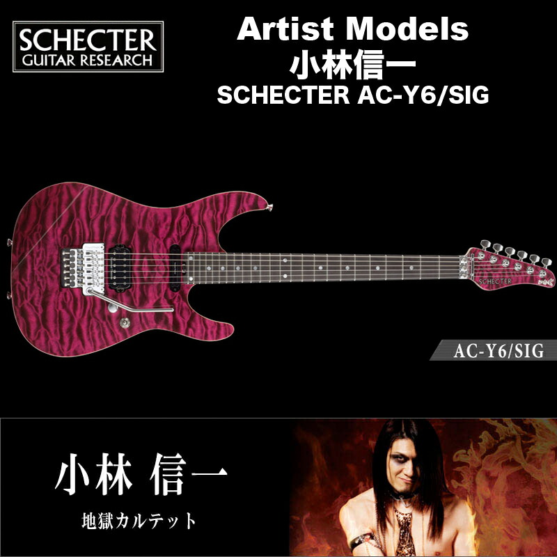 楽天市場】シェクター エレキギター / 小林信一 （地獄カルテット） モデル SCHECTER PA-ZK-Y6 アーティストモデル 送料無料 :  B.B. Music 楽天市場店