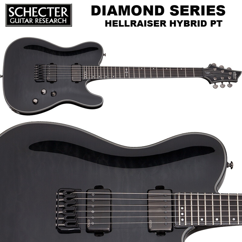 楽天市場】シェクター SCHECTER / HELLRAISER HYBRID PT-7 ブラック（黒） ヘルレイザー・ハイブリッド PT7  ダイヤモンドシリーズ 7弦 テレキャスター・タイプ エレキギター 送料無料 : B.B. Music 楽天市場店