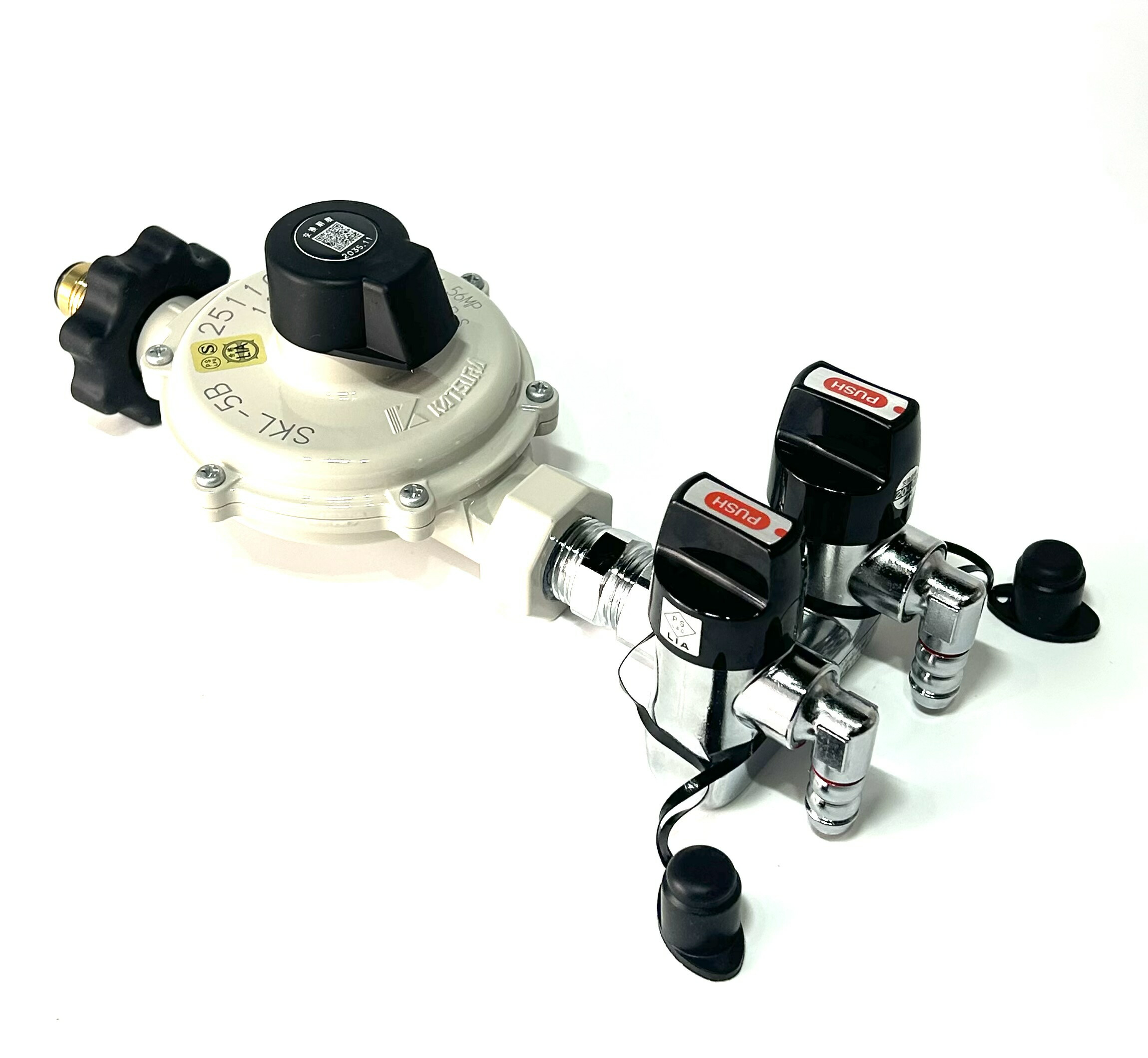 楽天市場】桂精機製作所 LPガス用単段式調整器 SKL−5BH 検圧プラグ