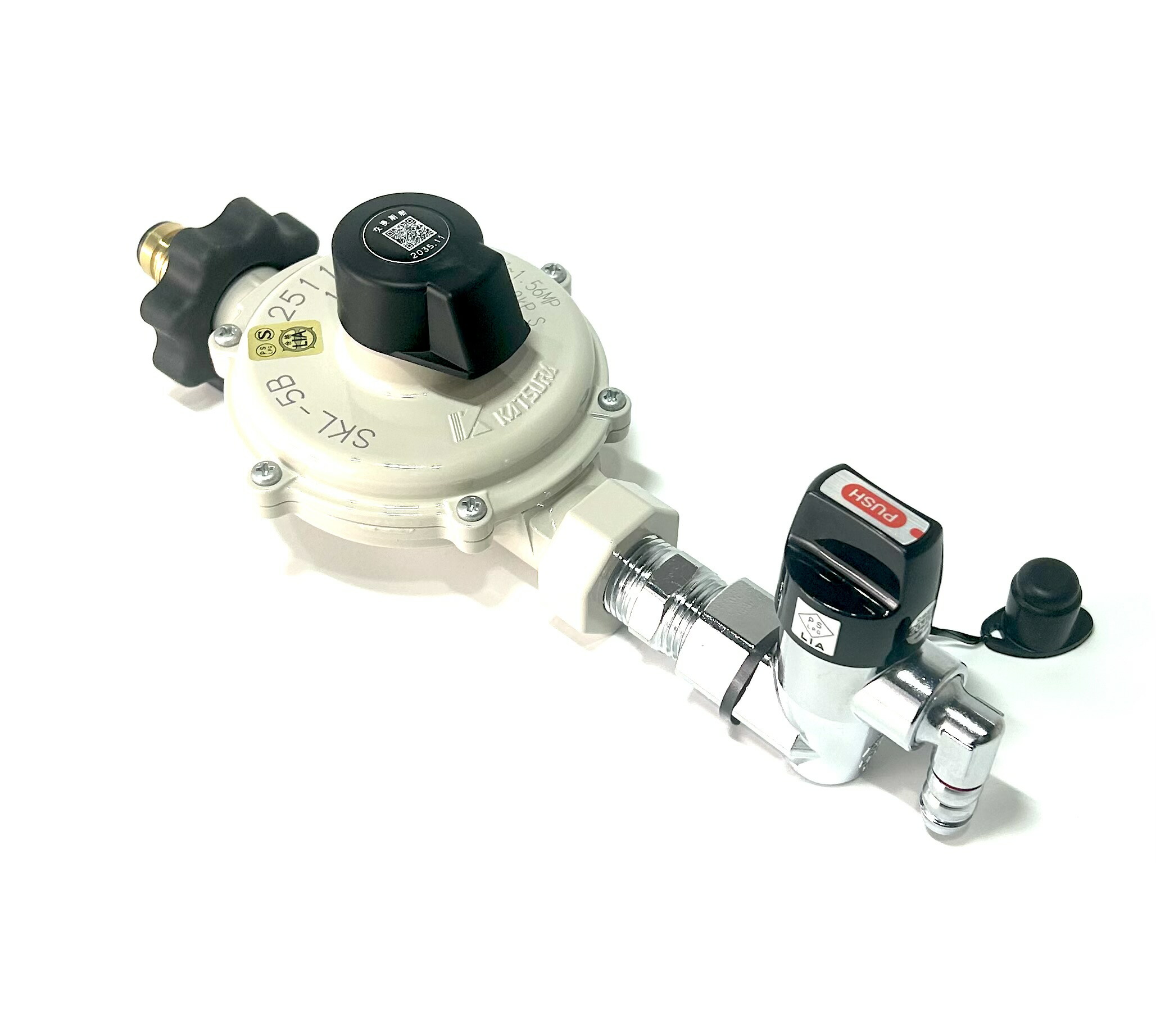 楽天市場】【LPガス用】二口(オン・オフ)ヒューズガス栓 両側ホース