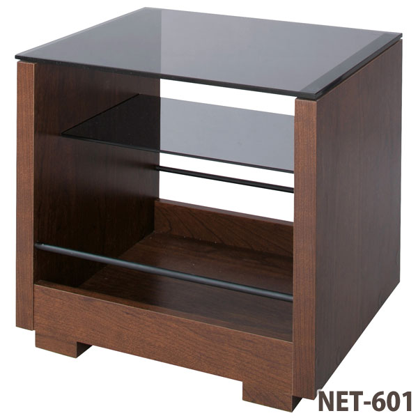 Klaus Side Table Net 601 Brown Glass Top Display Desk W Natural Wood Wooden Scandinavian Simple Living Dining Life