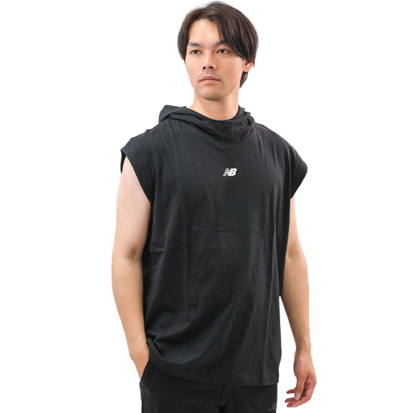ニューバランス New Balance ノースリーブパーカー BP スリーブレスライトウェイトフーディ 大人 袖なし フーディ フード付き 軽量 吸汗速乾 一般用 MT41706 野球ウェア トレーニングウェア おしゃれ かっこいい 【365日対応】