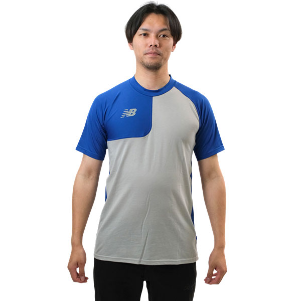 野球 アンダーシャツ 半袖 丸首 大人 ニューバランス New Balance ベースボールアシンメトリ― 右投げ用 チームロイヤル ストレッチ素吸汗速乾 一般用 MT61X6LR 2026年NEWモデル 大谷選手 野球ウェア アンダーシャツ名入れ有料可(U)