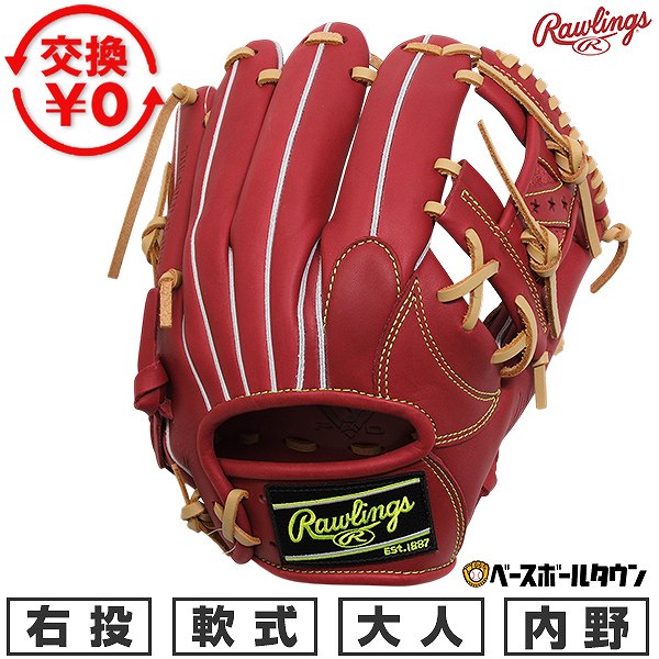 【交換往復送料無料】 野球 グローブ 軟式 大人 右投げ ローリングス Rawlings HYPER TECH R2G 内野手用 サイズ11.25 ワイン GR6HTN62-WIN 2026年NEWモデル 型付け可能(G) キャッチボール 草野球