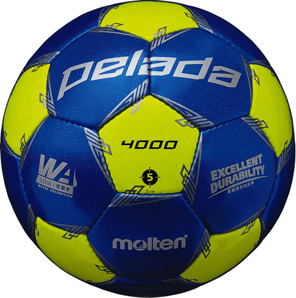 モルテン　molten サッカーボール　5号　5号球　緑　黄色　黄緑　白　4個 モルテン（molten）サッカーボール 5号球 検定球 ペレーダ4000