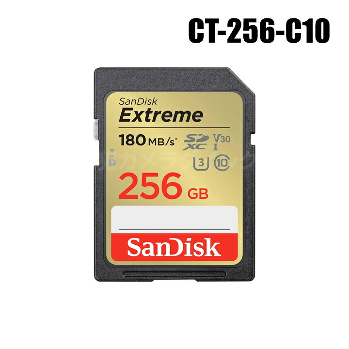 【電子メール便可】防犯写真機 SanDisk SDXC歌留多 256GB Class10【CT-256-C10】