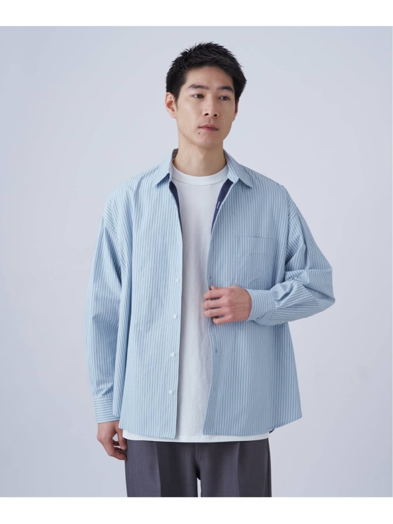 アソートオーバーシャツ B.C STOCK ベーセーストック トップス シャツ・ブラウス ネイビー レッド ブルー グリーン ホワイト【送料無料】[ Fashion]