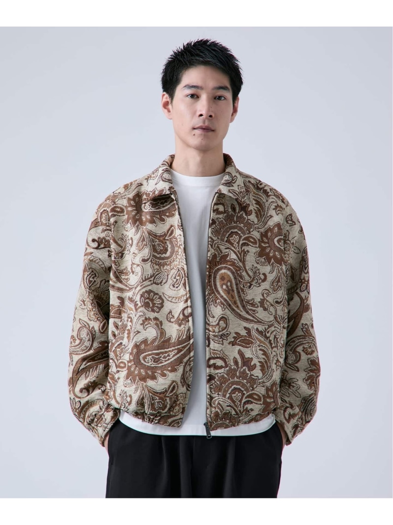 ゴブラン スイングトップブルゾン B.C STOCK ベーセーストック ジャケット・アウター ブルゾン・ジャンパー ベージュ ブラック【送料無料】[ Fashion]｜B.C STOCK