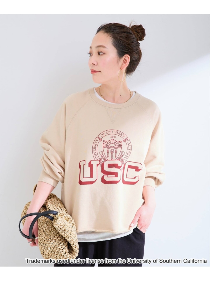 【SALE／30%OFF】【WEB押さえる】GOOD ROCK SPEED / 好ましい鍵を掛ける素早さ USC Sweatshirts B.C STOCK ベーセーストック トップス カットソー・プルオーバー ベージュ【RBA_E】【貨物輸送無料】[ Fashion]