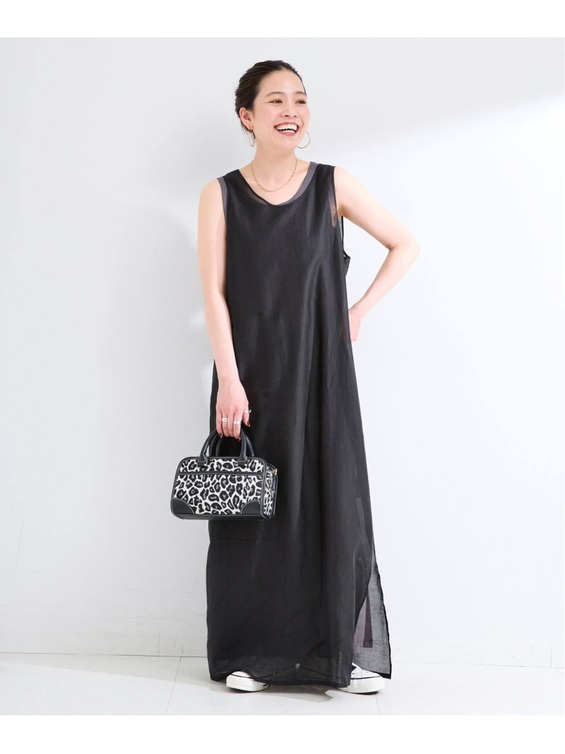 《2枚セット》《S/Mサイズ展開》接触冷感/シアー&ソリッドタンクワンピセット B.C STOCK ベーセーストック ワンピース・ドレス ワンピース ブラック ベージュ【送料無料】[ Fashion]｜B.C STOCK 8,151円