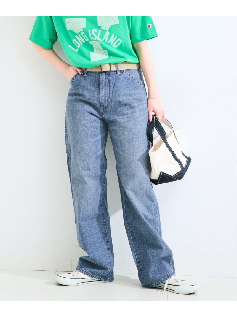 ウォッシャブル / Lee / リー PAINTER PANTS B.C STOCK ベーセーストック パンツ ジーンズ・デニムパンツ ネイビー ブルー【送料無料】[ Fashion]