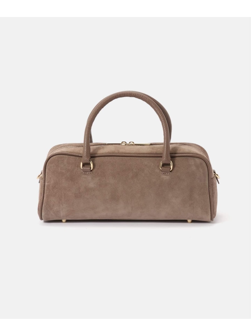 【WEB+一部店舗限定】AULENTTI / オウレンティ スエードボストンバッグ B.C STOCK ベーセーストック バッグ ショルダーバッグ ブラウン グレー【送料無料】[ Fashion]