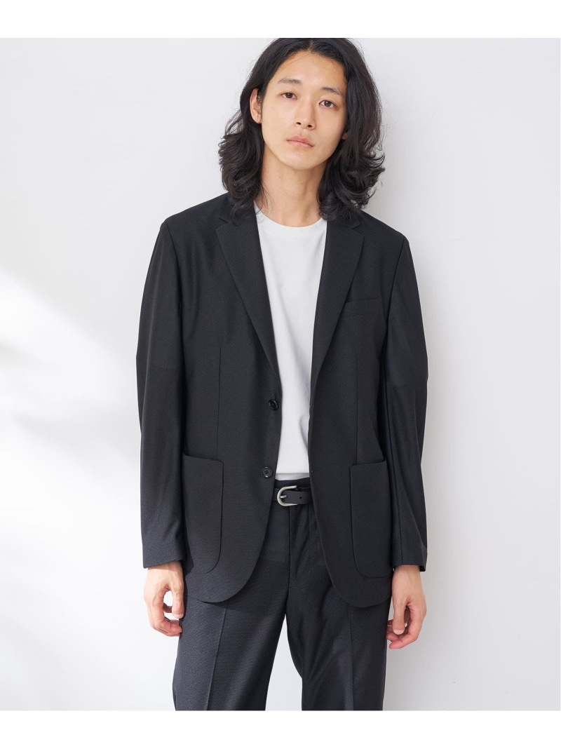 【SALE／40%OFF】リネンライク ウォッシャブル ジャケット B.C STOCK ベーセーストック ジャケット・アウター テーラードジャケット・ブレザー ブラック グレー ブラウン カーキグリーン【RBA_E】【送料無料】[ Fashion]｜B.C STOCK