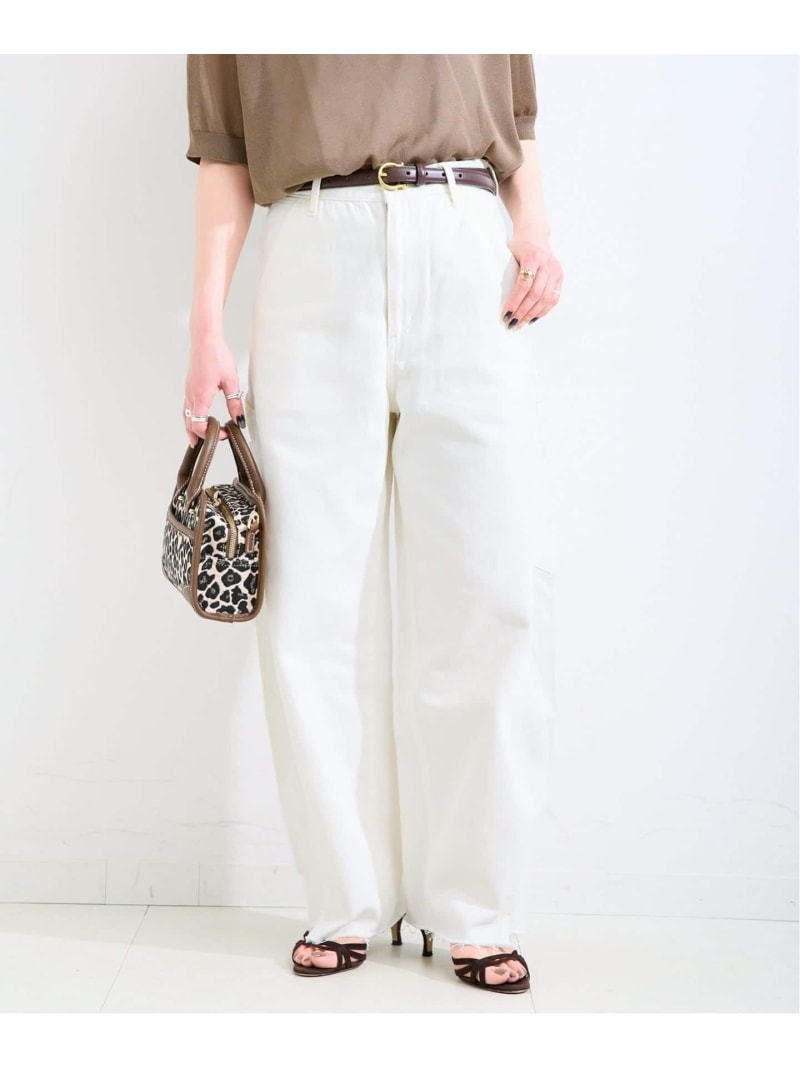 《追加予約》ウォッシャブル / DU JOUR / デュ ジュール BARREL PAINTER JEAN B.C STOCK ベーセーストック パンツ ジーンズ・デニムパンツ ブルー ベージュ ホワイト ピンク【先行予約】*【送料無料】[ Fashion]