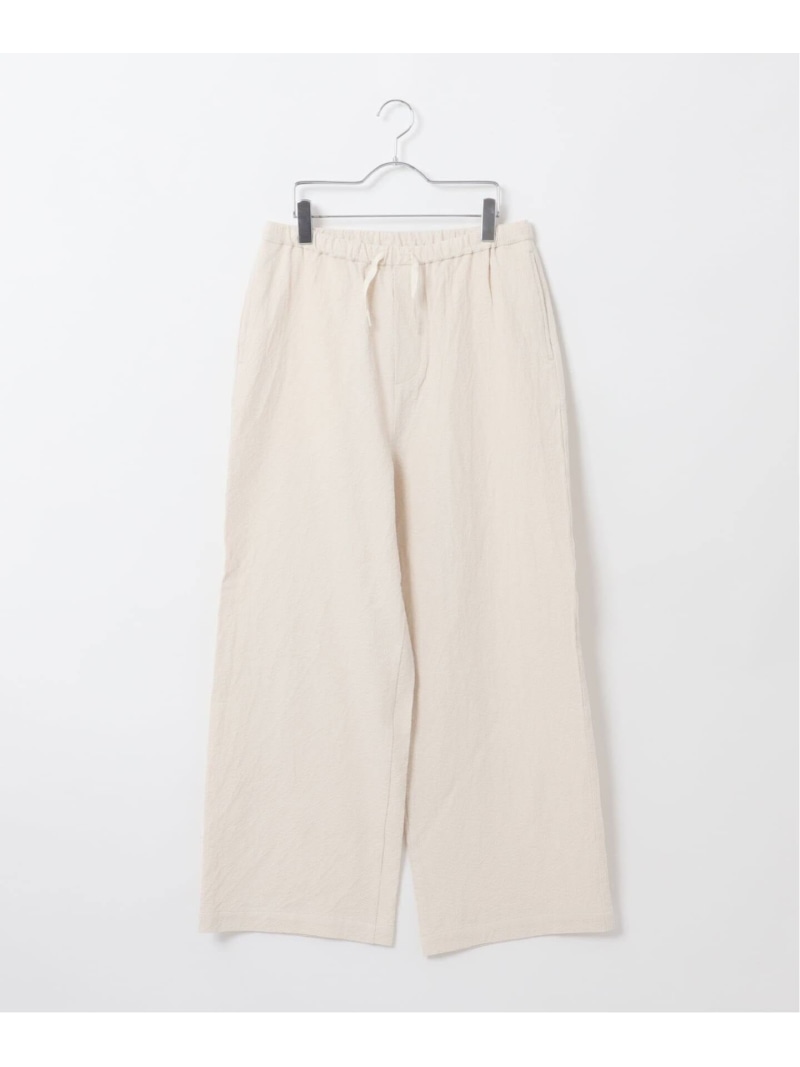 Deux Allures / ドゥ アリュール SASHIKO リラックスパンツ B.C STOCK ベーセーストック パンツ スラックス・ドレスパンツ ベージュ ブルー ブラック【送料無料】[ Fashion]