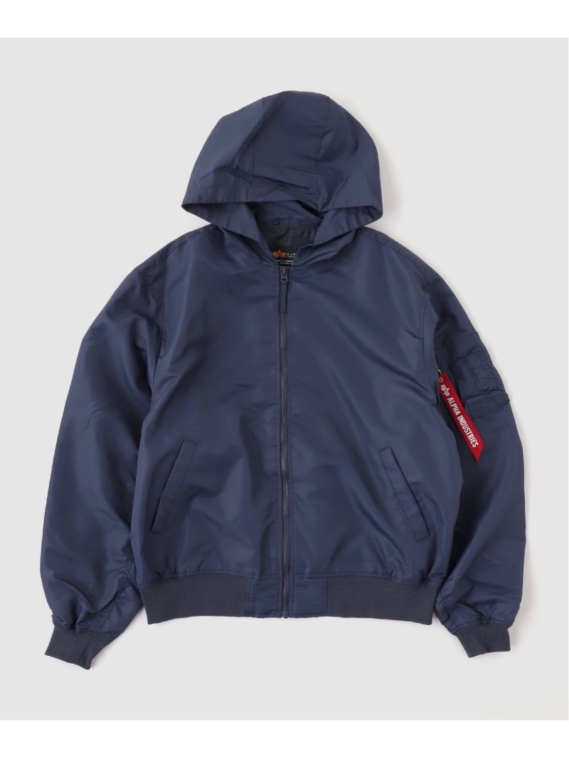 ALPHA INDUSTRIES / アルファ インダストリーズ L-2B HOODED HUNTER FLIGH B.C STOCK ベーセーストック ジャケット・アウター ブルゾン・ジャンパー ブラック ネイビー【送料無料】[ Fashion]