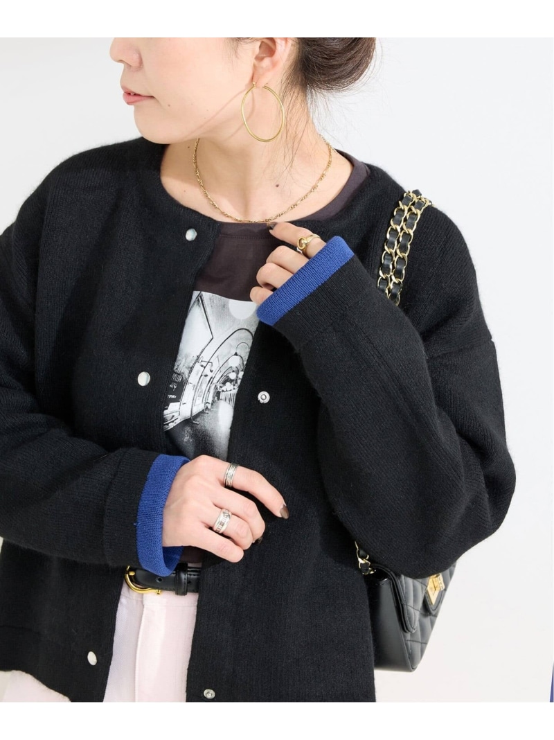 楽天市場】《追加4》2層スムース編みニットブルゾン B.C STOCK ベー