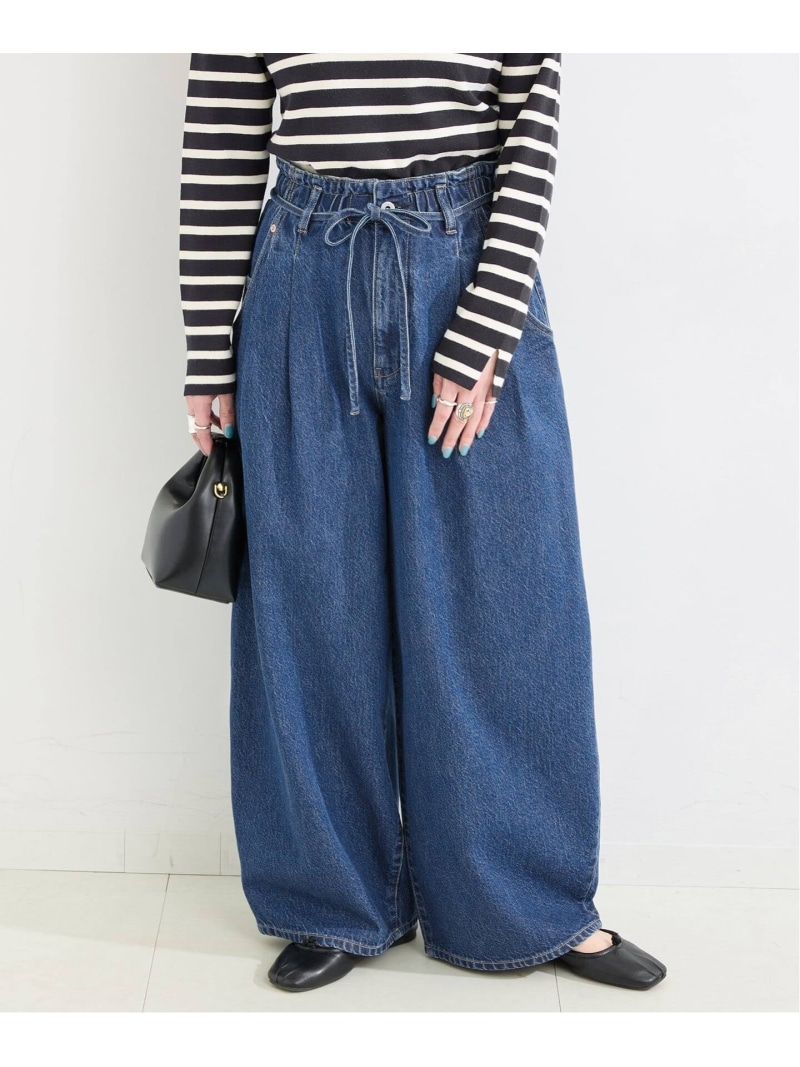 ウォッシャブル / DU JOUR / デュ ジュール DRAW-SASH PEG JEAN B.C STOCK ベーセーストック パンツ ジーンズ・デニムパンツ ブルー ネイビー【送料無料】[ Fashion]