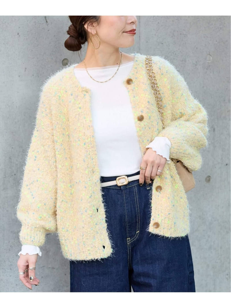 B.C STOCK 2層スムース編みロングカーディガン　ベージュ 2層スムース編みロングカーディガン | ベーセーストック(B.C