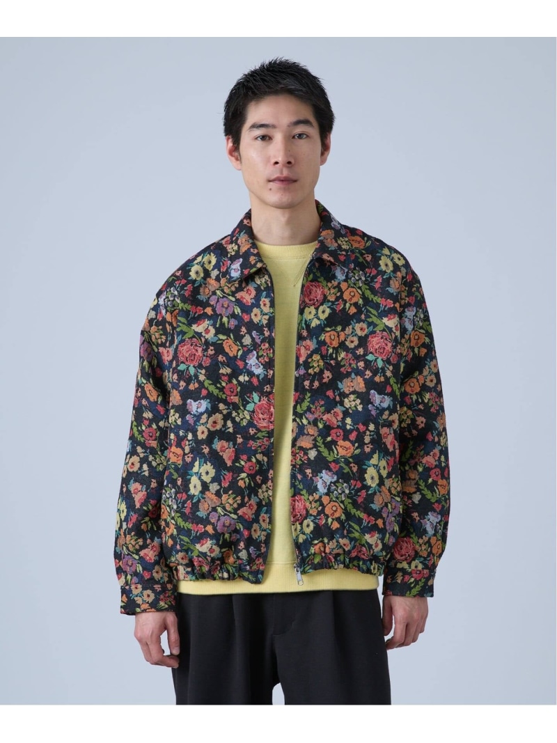 ゴブラン スイングトップブルゾン B.C STOCK ベーセーストック ジャケット・アウター ブルゾン・ジャンパー ネイビー ホワイト イエロー ブルー【送料無料】[ Fashion]