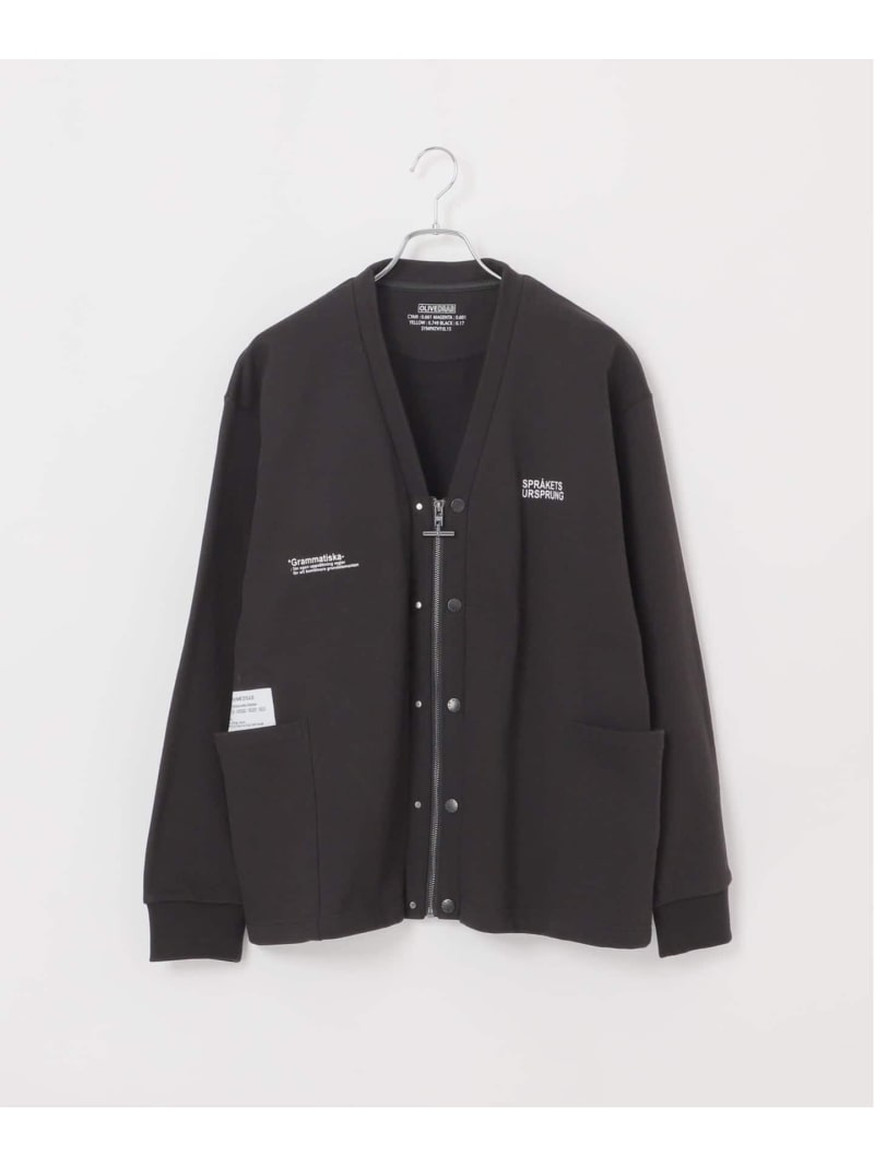 【SALE／40%OFF】【OLIVEDRAB/オリーブドラブ】2WAY ジップスウェットカーディガン B.C STOCK ベーセーストック トップス スウェット・トレーナー ブラウン ブラック グレー【RBA_E】【送料無料】[ Fashion]