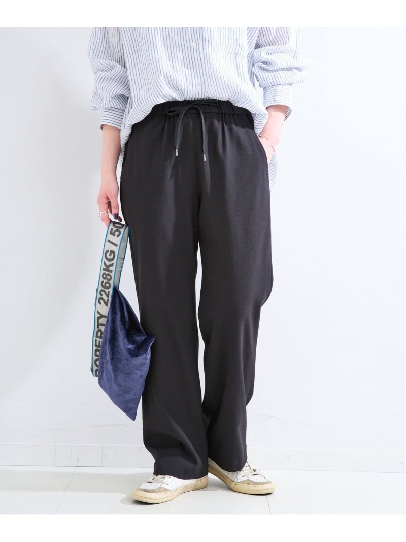 手洗い可 / ストレートイージーパンツ B.C STOCK ベーセーストック パンツ その他のパンツ ピンク ベージュ ブラック【送料無料】[ Fashion]