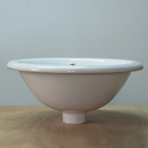 洗面ボウル 埋め込み型 リフォーム 交換 410 大きい おしゃれ 陶器製 オーバーカウンター ラウンド 丸 幅41cm Ink h Centralelectricals Com