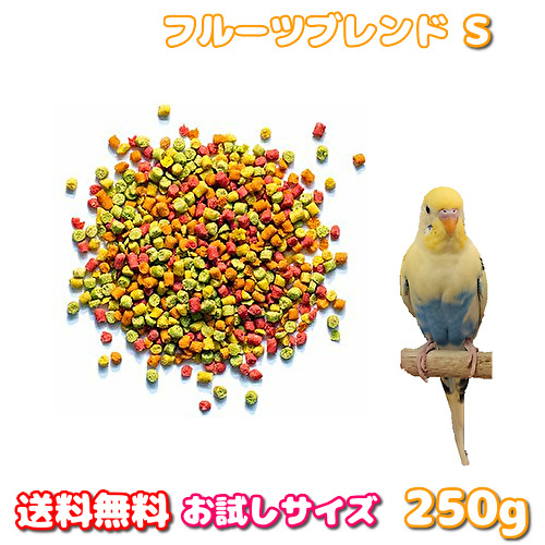 楽天市場 賞味期限 22 3 31 送料無料 フルーツブレンド S 250g 餌 エサ フード ペレット インコ オウム 鳥 お試しサイズ メール便 ポイント消化 ｂｃｙ楽天市場店