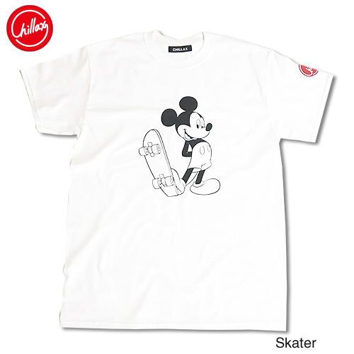 楽天市場 Chillax Disney Mickey ディズニー スケーター ミッキーマウス フロントプリント Tシャツ Beach Life Style