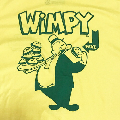 楽天市場 Rhc Ron Herman ロンハーマン Wxl ダブルxl Popeye ポパイ Wimpy Tシャツ イエロー Beach Life Style