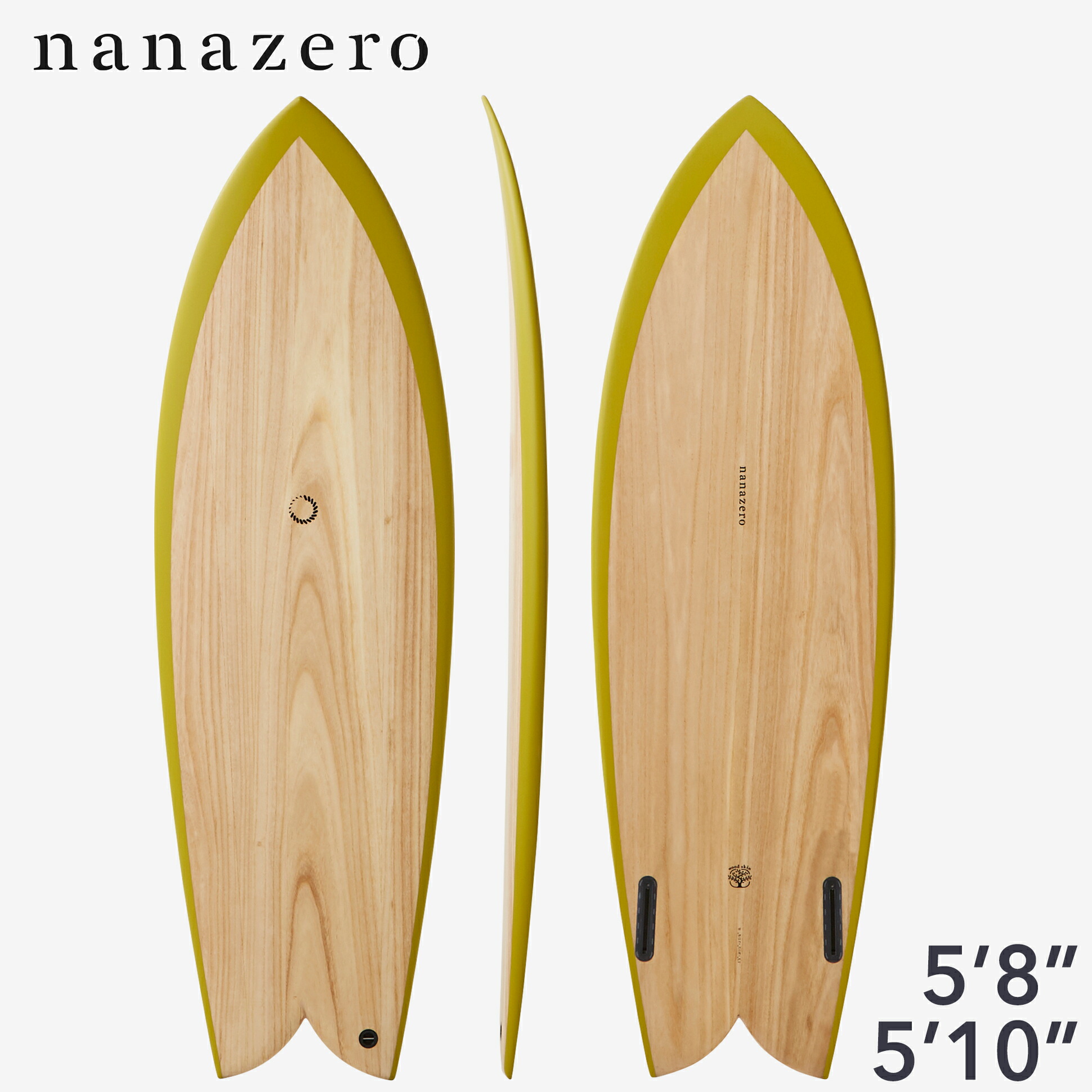 楽天市場】【nanazero】 WOOD SKIN MID01 ミッドレングス 6'4