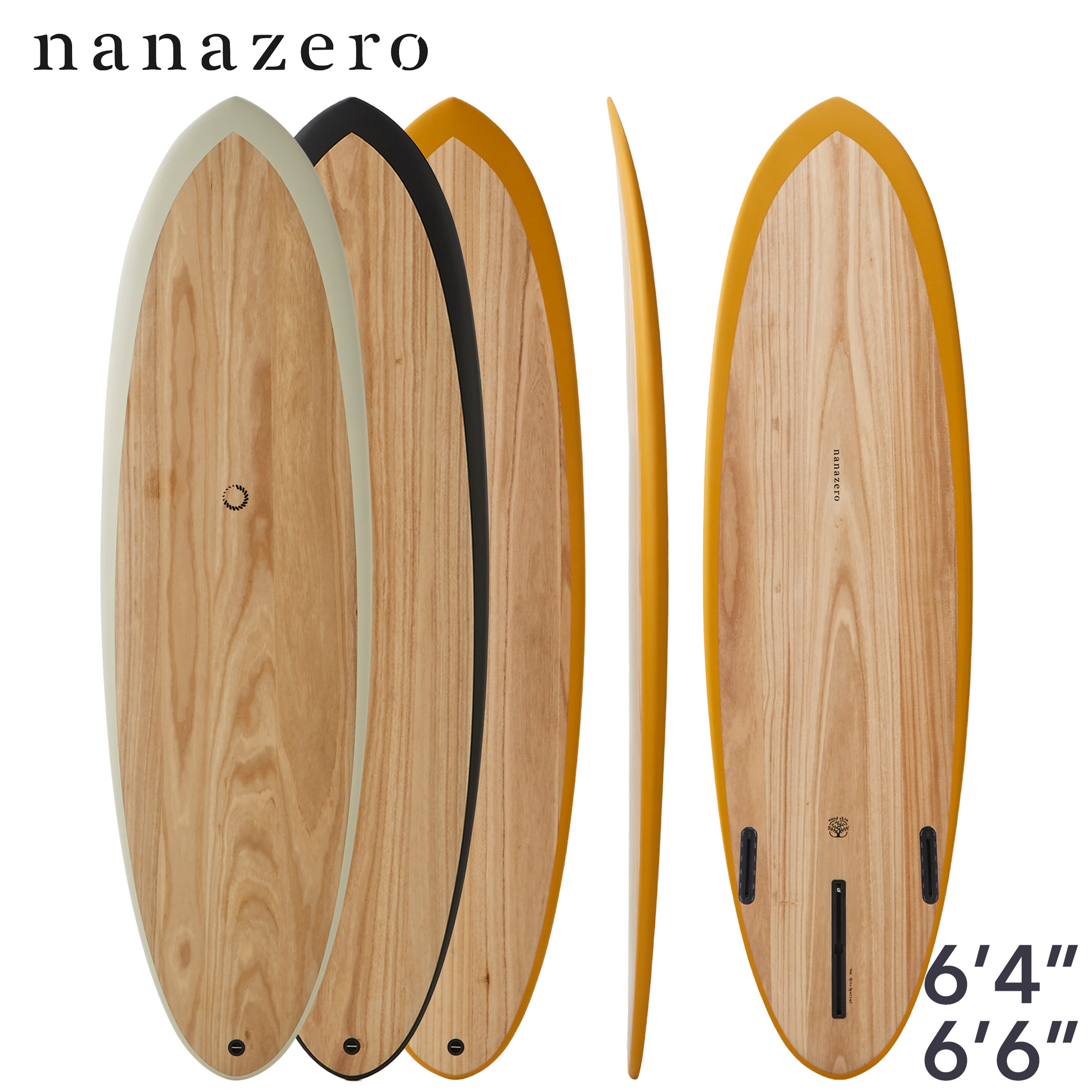 【nanazero】 WOOD SKIN MID01 ミッドレングス 6\u00274\