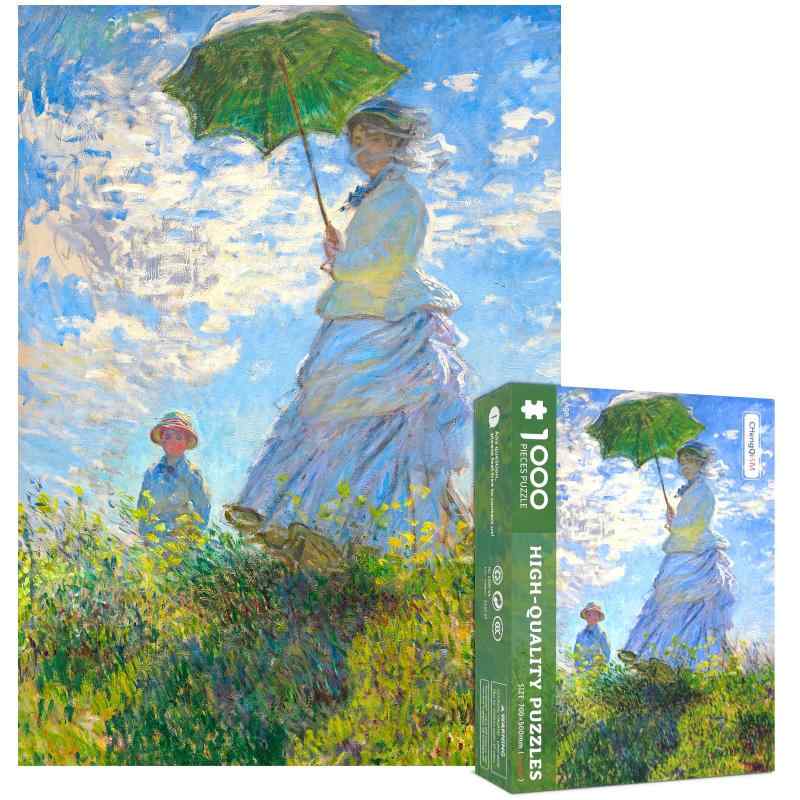 ジグソーパズル 洋画 世界の名画 1000マイクロピース 額縁付 完成形② ジグソーパズル 洋画 世界の名画 1000マイクロピース 額縁付