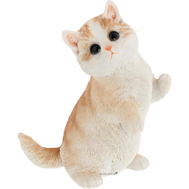 楽天市場】猫 置物 リアル マンチカン 前向き ブルー ねこ ネコ