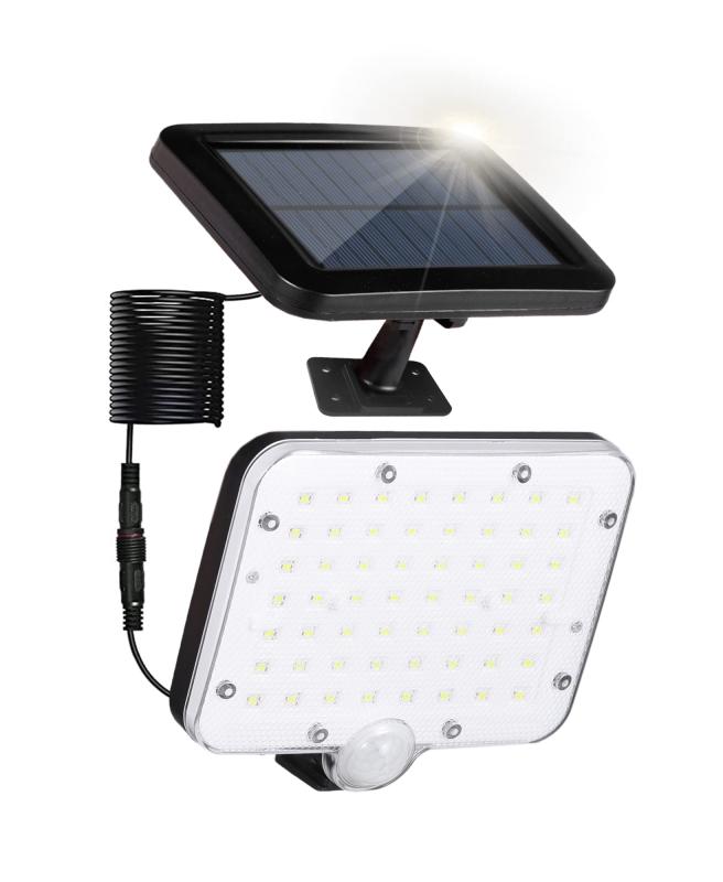 ソーラーライト 屋外 防水 分離型 人感センサーライト 【3つ知能モード・5M防水コード】IP65防水 屋内 防犯ライト ガーデンライト せんさーらいと 太陽光発電 高輝度 屋外照明 駐車場・玄関画像