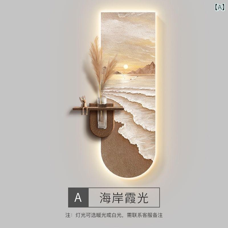 海 景 皮膚軟化剤 風 部屋の入り口 かざり付ける 画 水 培緑 植 筋 理 画 客間 通路 通った跡 掛け 画 入戸 壁 灯 画