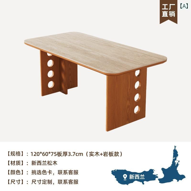 Muyangren 皮膚軟化剤 風洞 石 スレートダイニングテーブルと 腰掛け 書き割り 身寄り 用 ハイエンドダイニングテーブル小さな アパルトマンの リビングルームデスク
