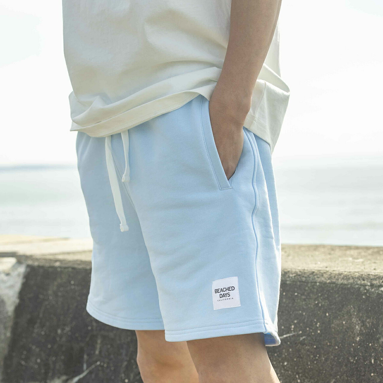 スウェット ショートパンツ ビーチドデイズ 公式 BEACHED DAYS ショートパンツ 短パン 裏パイルスウェツト ユニセックス 男女兼用