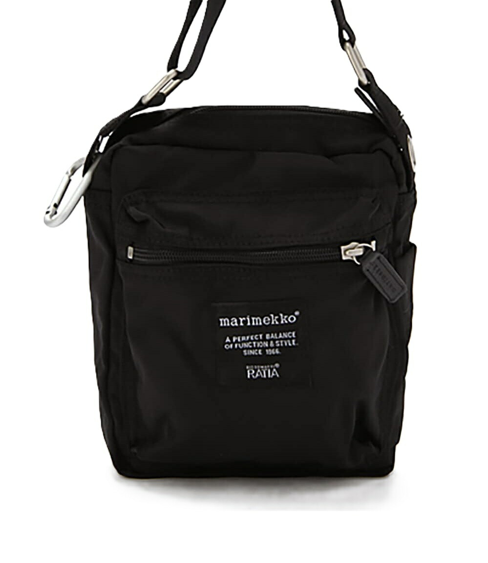 【貨物輸送無料】 marimekko（マリメッコ）026992 999 CASH\u0026CARRY ROADIE-MATKALLA キャシュアンドキャリーショルダーバッグ サコシュ ユニ一発やる 黒いこと