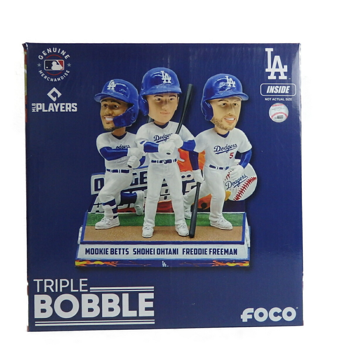 【貨物輸送無料】 foco TRIPLE BOBBLE MOOKIE BETTS ムーキー・ベッツ運動選手 SHOHEI OHTANI 大谷翔平運動選手 FREDDIE FREEMAN フレディ・フリーマン運動選手 DODGERS ASSEMBLE！ BIG TRIPLE ビッグスリー ボブルヘッド首商い口あやつり人形