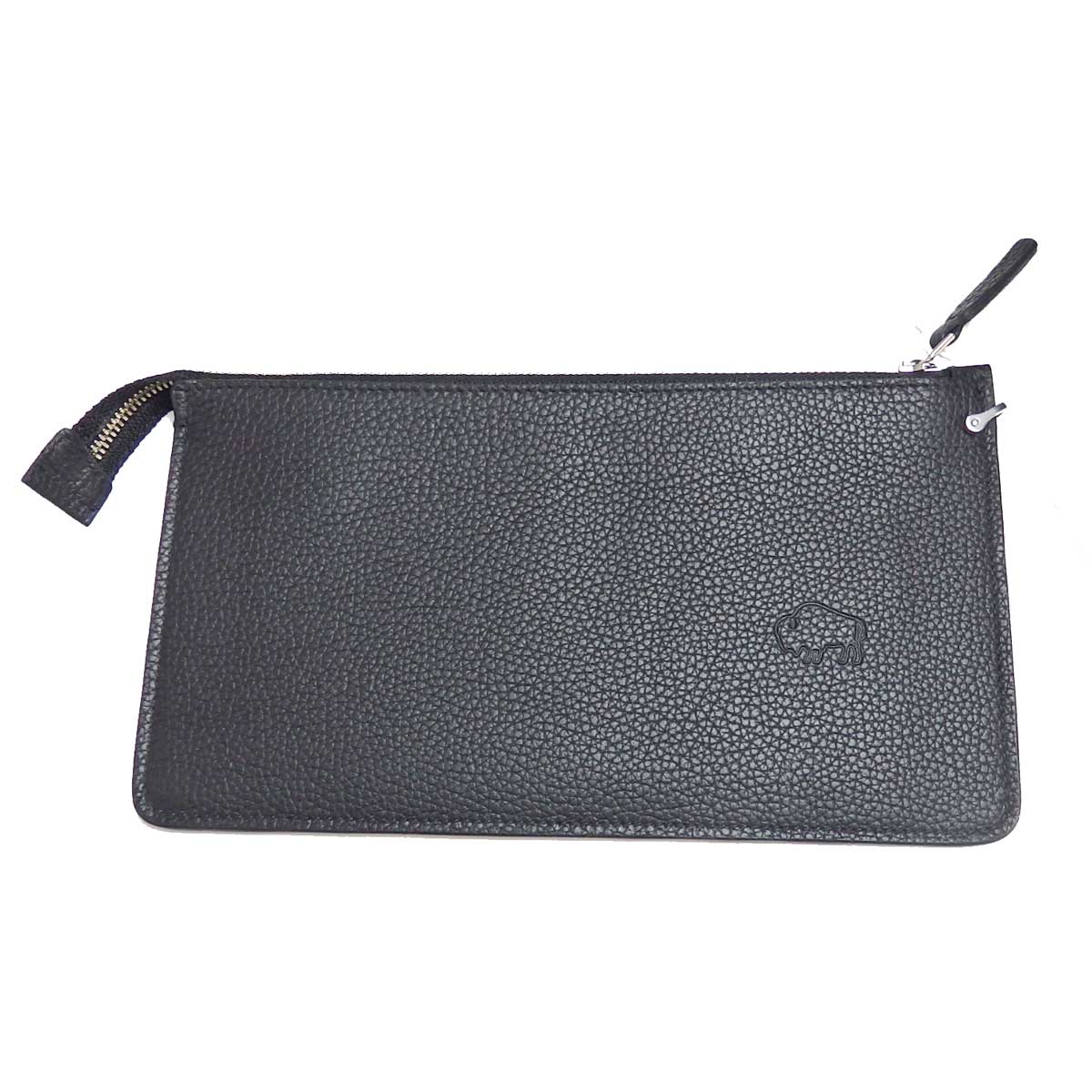 【送料無料】　IL BISONTE｛イルビゾンテ） SCA068 ユニセックス マルチポケット PI0005 GRAIN CALF グレインカーフ BK255 BLACK