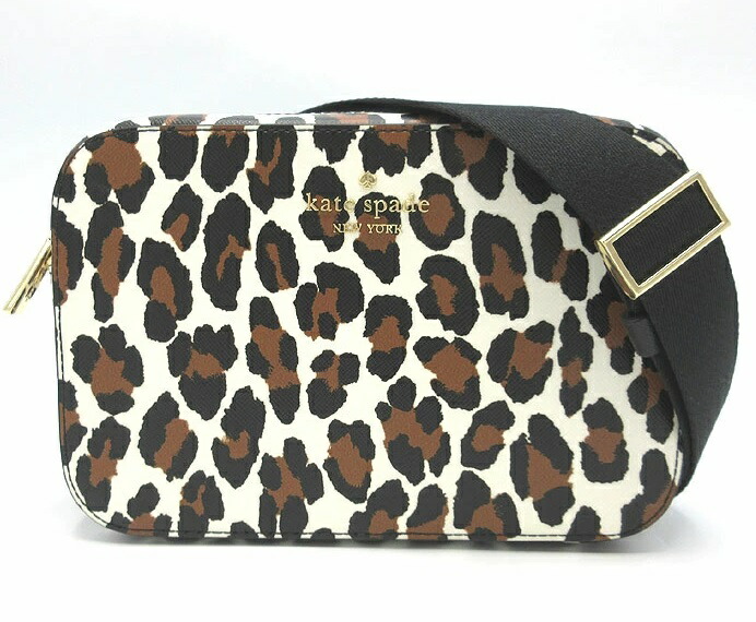【貨物輸送無料】Kate spade NEW YORK（ケイトスペード ニュー御喋り）KI377 mini cameraman bag ミニキャメラマンバッグ 曲がった掛ミニショルダーバッグ 250 sportted leopard cream multi CU3 madison スポーテッドレオパード 皮膚軟化剤マルチ ［OUTLET］
