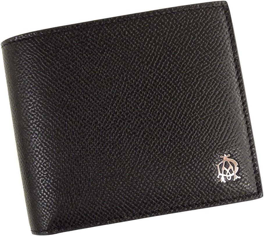 【貨物輸送無料】dunhill DUL2AC32A CADOGAN 4CC \u0026 Coin Purse Billfold 歌留多拡張スロット4 硬貨衣嚢付き添い人二つ折り紙入れ 001R  Black