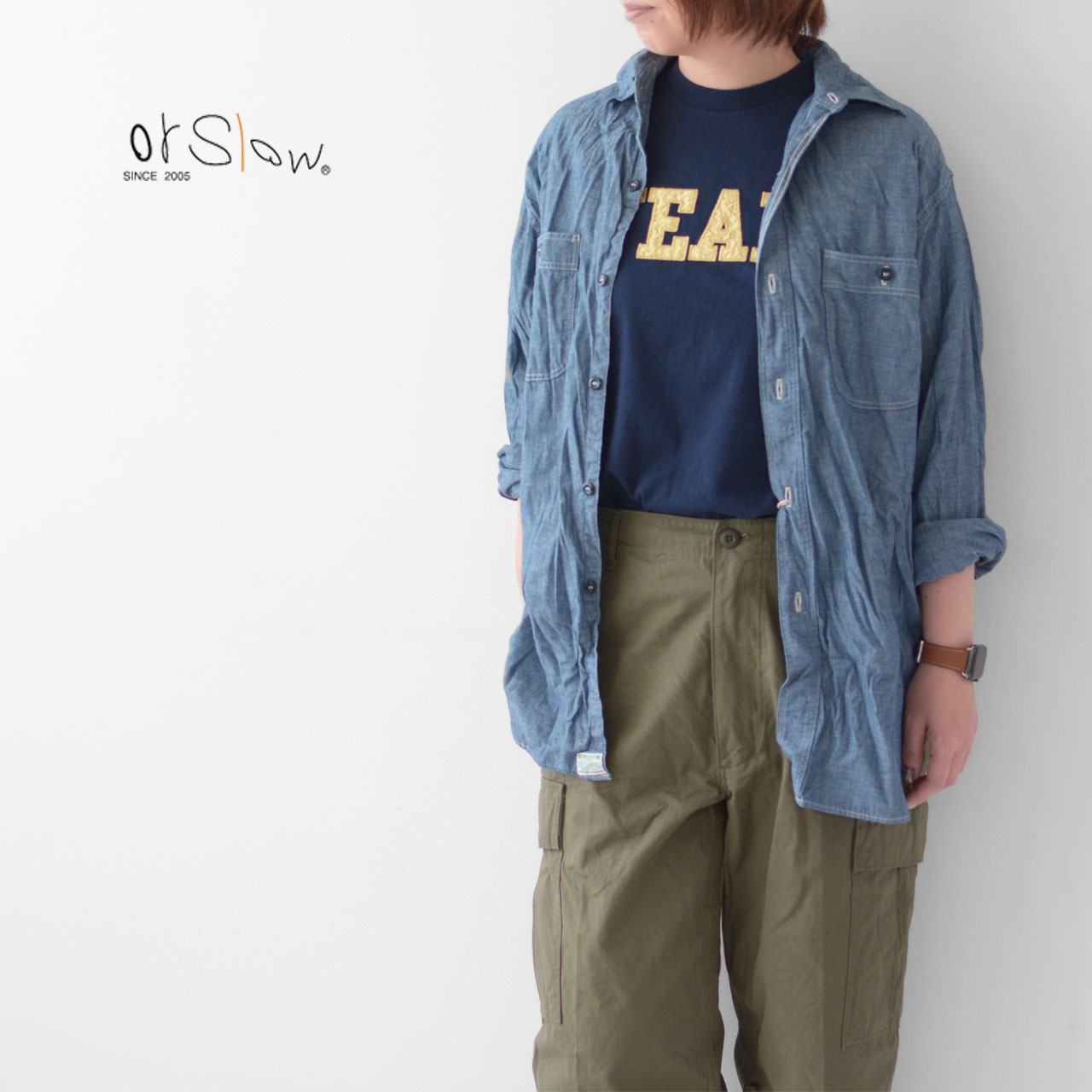☆極美品☆orslowVINTAGE FITチノオアスロウ　ヴィンテージフィット orSlow オアスロウ アイボリー チノパン ヴィンテージフィット