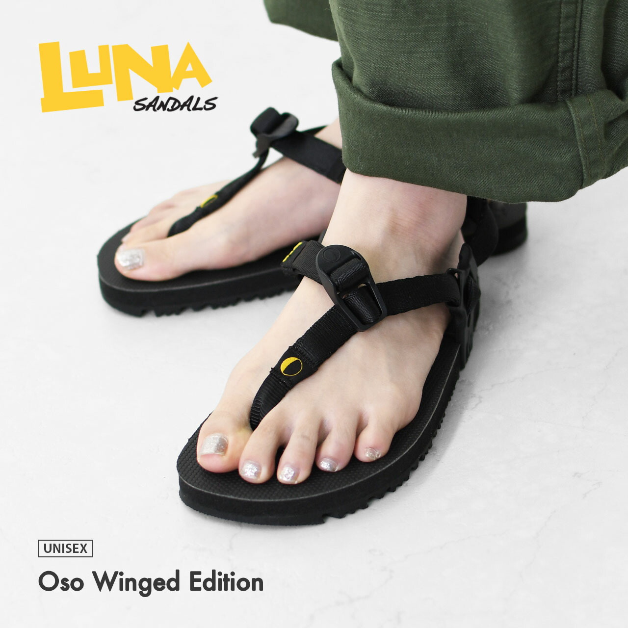 LUNA サンダル ルナサンダル Oso Winged Edition 26.5 Oso Winged Edition - Black | LUNA Sandals