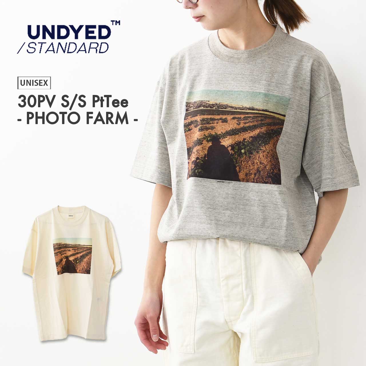 UNDYED STANDARD アンダイドスタンダード / 30PV S/S PtTee PHOTO FARM / UNS25SST001H / 半袖 Tシャツ / フォトプリント / ユニセックス / 日本製 / 2025春夏 682-uns25sst001h-000.jpg